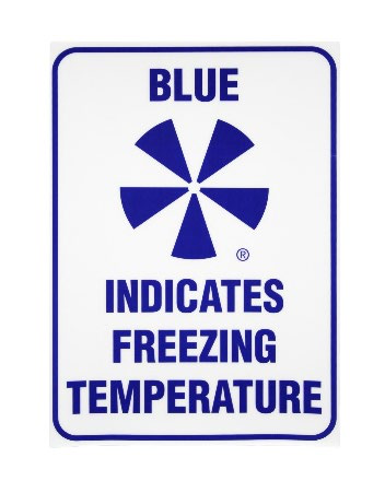 Transparent Door Advisory Sign